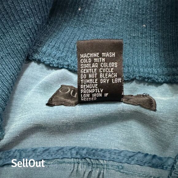 Outer Edge Women's Teal Snap Button Jacket Blue Size M Standard - Picture 5 of 8